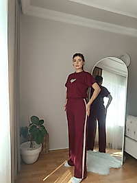 Bordo Eşofman Takımı